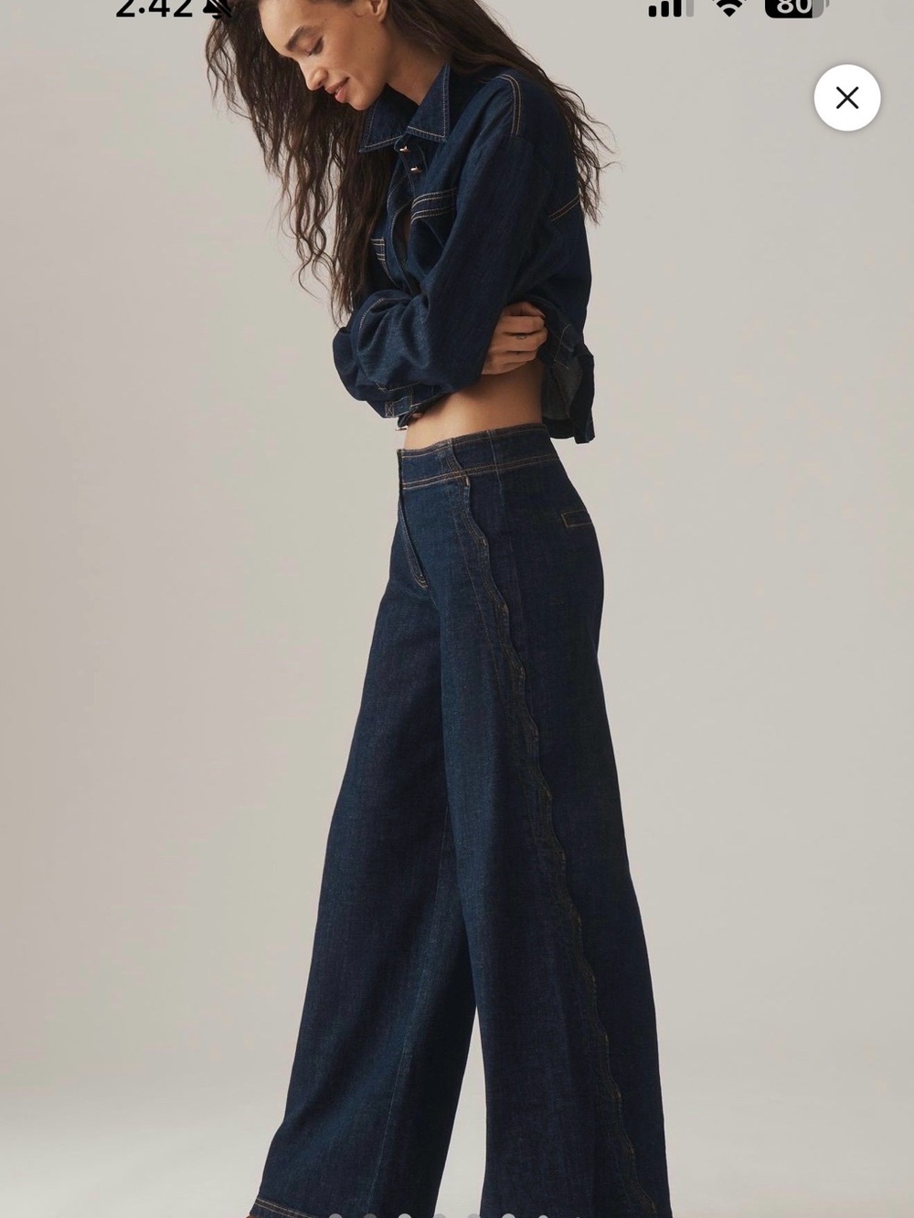 Anthropologie Pilcro Scalloped Edge Jean.  Size 29